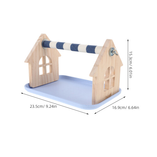 Parrot Platform Perch with Tray for Bird Training 2