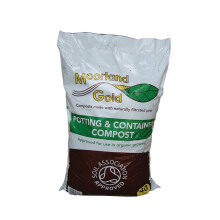 Moorland Gold Compost - Potting and Container Compost - Easy to Use - Plant-Based - Strong and Healthy Plants - Gardening Essential - 1x 40 Litre Bag