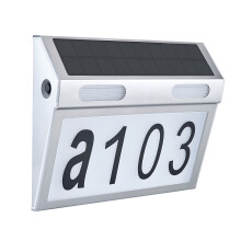 Customizable Numbers With Motion Sensor, Solar-Powered Outdoor Plaque For House Or Garage, Energy-Efficient Lighting And Waterproof Design, Perfect