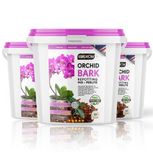 Premium Orchid Blend 3L: Sterilised Pine Bark & Perlite Mix in Reusable Bucket