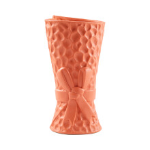 Modern Bow-Shaped Decorative Vase, Creative Design For Memorable Flower Arrangements, Vibrant Ceramic Artwork