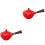 2Pcs Red Ceramic Tea Kettle Household Use Long Handle Filter Teapot 3