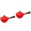 2Pcs Red Ceramic Tea Kettle Household Use Long Handle Filter Teapot 4