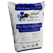 Simple System Blue Bag Grass Pellets 20kg - Summer Grazing all year round.