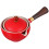 2Pcs Red Ceramic Tea Kettle Household Use Long Handle Filter Teapot 8