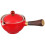 2Pcs Red Ceramic Tea Kettle Household Use Long Handle Filter Teapot 10