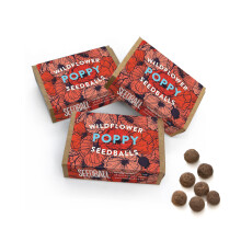 SEEDBALL Wildflower Poppy Seed Ball Boxes (Pack of 3) - 6 Seeds Per Box | Beautiful Red Poppy Flowers | Clay Protected Seed Bomb for Bees,