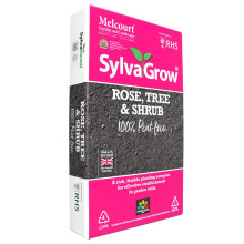 RHS Endorsed Melcourt Sylvagrow Rose, Tree and Shrub Peat Free Planting Compost 40lt Bag - 100% Peat-Free And Containing Balanced Slow-Release