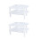 6Pcs White Plastic Plate Drain Rack with Chopsticks Holder for Kitchen 2