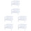 6Pcs White Plastic Plate Drain Rack with Chopsticks Holder for Kitchen 3