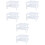 6Pcs White Plastic Plate Drain Rack with Chopsticks Holder for Kitchen 4
