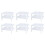 6Pcs White Plastic Plate Drain Rack with Chopsticks Holder for Kitchen 5