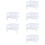6Pcs White Plastic Plate Drain Rack with Chopsticks Holder for Kitchen 6