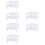 6Pcs White Plastic Plate Drain Rack with Chopsticks Holder for Kitchen 7