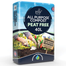 Pelle & Sol 40L Peat Free Compost - All Purpose, Bio & Wood Fiber, Enriched with Seaweed & Volcanic Dust, Ideal for Outdoor Plants, Vegetables, Seed