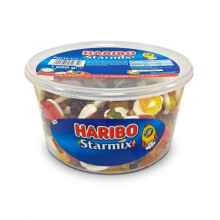 Haribo Starmix 1kg Gummy Sweets Bulk Tub - Jelly Mix Party Favourites