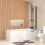 NES Home Nes Home 1700mm x 850mm  Right Hand L Shaped Bath, Panel, Screen Matte Black 2