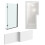 NES Home Nes Home 1700mm x 850mm  Right Hand L Shaped Bath, Panel, Screen Matte Black 3