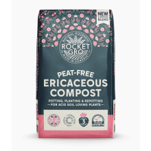 RocketGro - Ericaceous Compost Peat-Free - 40L - Natural & Bio-active N:P:K Rich - Suitable for acid soil loving plants - Feeds for 3 Months