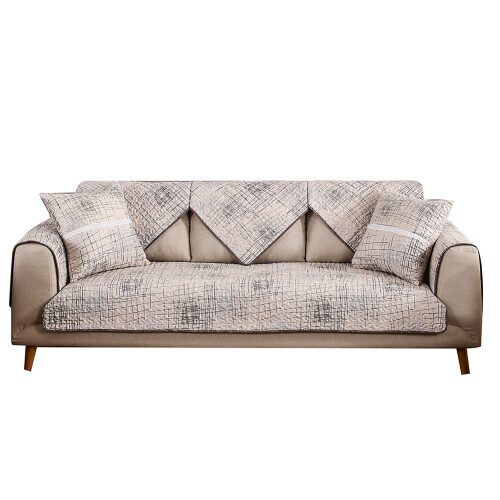 Κάλυμμα καναπέ πολλαπλών χρήσεων, VelvetSectionalCouchCover με αντιολισθητική λειτουργία,