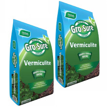Topline Horticultural Garden Plants Vermiculite Bulk Buy - Pack of 2 x Gro-Sure Vermiculite 10L Bags Card. Ideal for Indoor or Outdoor Plants Potting