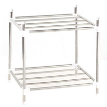 Rustbestandig skohylle med flerlags oppbevaring, stabelbar skoorganisator for garderobe, soverom, garasje, frittstående, lett, men slitesterk, enkel