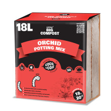 Coco & Coir Orchid Potting Mix | Peat-free Orchid Compost/Orchid Bark Replacement with Orchid Feed | Repotting All Orchid Plants (18L)