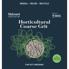 Melcourt Horticultural Coarse Grit, RHS Endorsed, Peat-Free Pot Dressing, 4kg, For Functional and Decorative Applications