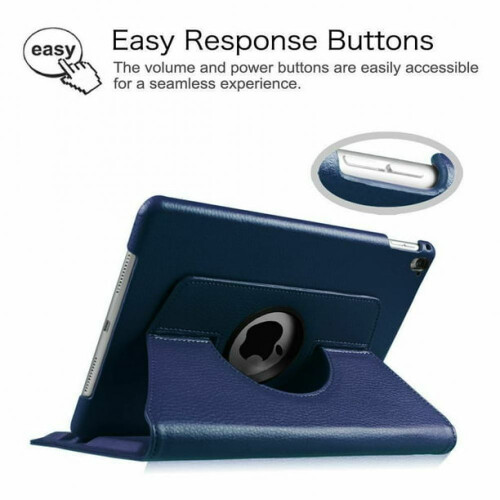 Capa protetora para iPad de 9,7 polegadas com suporte giratório de 360 graus e função de ativação/desativação automática. Capa giratória 1