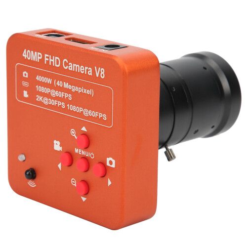 Caméra de microscope vidéo électronique haute résolution HD avec interface multimédia, sortie USB 2.0, objectif à monture C Clear Vision, 2