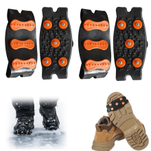 Ice Cleats for Shoes or Boots Non-Slip Hiking Spikes 2 Pairs
