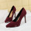 Women's Suede High Heel Party Pointed Toe Pumps 1