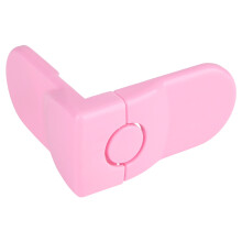 Anti-Pinch Cabinet Latches, Easy-Install No-Tools Required Locks, Childproof Safety Locks For Cabinets And Drawers In Bright Pink