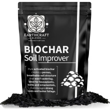 EarthCraft Blends Bio Char Soil Improver for Plants ? Premium Biochar Soil Amendment for Compost, Pots & Garden Beds ? Multiple (10 Litre)