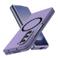 Carcasă magnetică pentru Samsung Galaxy Z Fold7, compatibilă cu MagSafe, ultra-subțire, rezistentă la șocuri, din PC – violet