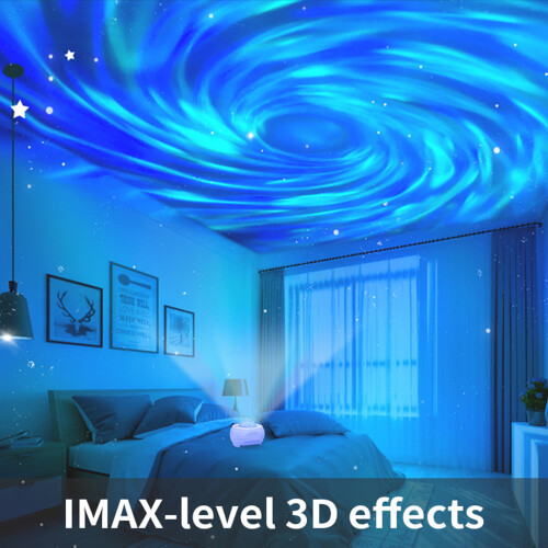 LED Night Light Galaxy Projector With Bluetooth Speaker Remote Control White Noise Machine Adjustable Lighting Modes Starry Nebula Ceiling Projection 1