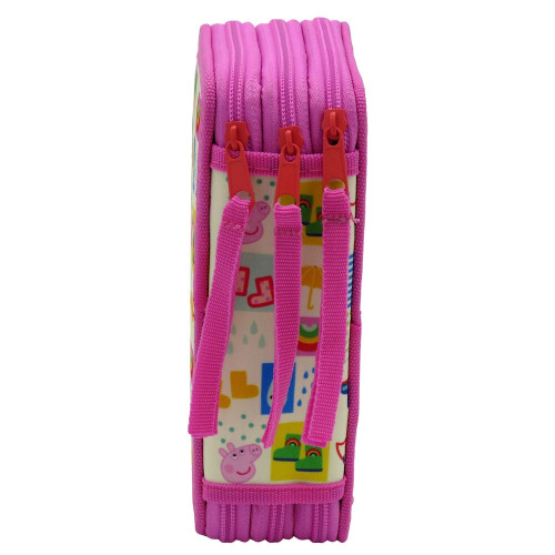 Federmäppchen mit drei Fächern für Kinder, Peppa Pig Design 1
