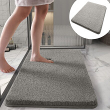 Antislip badmat, effen kleur, lange fluwelen mat, voetmat, superabsorberend, dikke mat, antislip, voor thuis, badkamer, keuken, voetmat