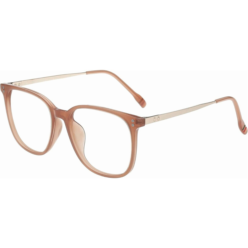 Blue/Light Women's Portable Anti- Glasses, Tr90 Lightweight Frame With Uv400 & Anti-Glare Lenses, Compatible With Computer, Reading, Phone
