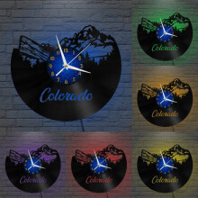 Clog Balla Vinile Tírdhreacha Colorado, Ealaín Balla Clog Taifead Vinile Ciúin & Gan Tic (12 orlach B-LED)