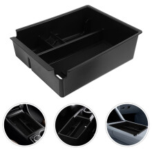 Caja de almacenamiento para llave de consola central, reposabrazos, bandeja, para hombre, color negro.