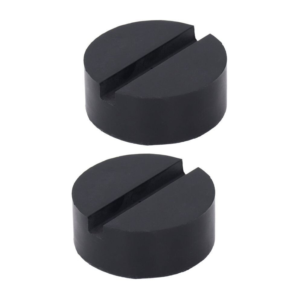 Universal 2Pc Rubber Jack Pad Slotted for Lift