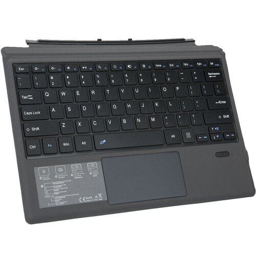 Αποσπώμενο ασύρματο πληκτρολόγιο για Surface Pro με touchpad πολλαπλών κινήσεων, οπίσθιο 2