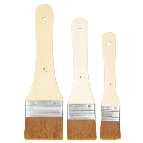 Brush Set for Artistic Work Smooth Sanded Handles and Soft Touch Bristles Ensuring Even Coverage and Comfortable Grip Professional Grade Tools for 2
