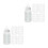 8Pcs Premium Silicone Baby Feeding Bottle Covers White Protector 8