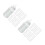 8Pcs Premium Silicone Baby Feeding Bottle Covers White Protector 10