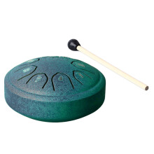 Tongue Drum 4.5in 8-Tone C Key Carbon Steel Green
