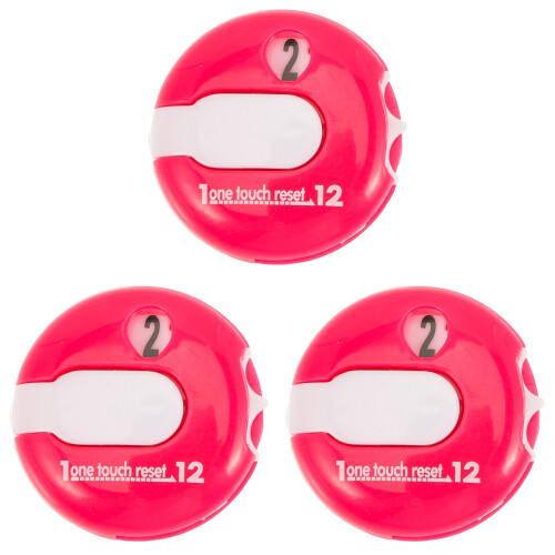 3Pcs Rosy Golf Score Counter Hat Clip Durable Lightweight Scoring Tool 1