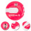 3Pcs Rosy Golf Score Counter Hat Clip Durable Lightweight Scoring Tool 10