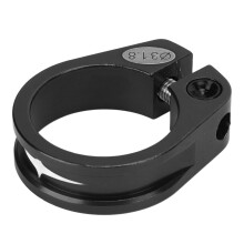 Lightweight 31.8mm Aluminum Bike Seatpost Clamp Quick Release Black